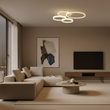 kelvo® VENOM KLV-101-0185 Φωτιστικό Οροφής LED 100W 10000lm 360° AC 220-240V IP20 Ρυθμιζόμενο Λευκό CCT με Χειριστήριο από 2700K έως 6000K Dimmable - Lumileds SMD Chip - Λευκό Ματ - Μ70 x Π40 x Υ16cm - 3 Χρόνια Εγγύηση
