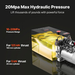 Υδραυλική μονάδα ισχύος VEVOR 12 L, αντλία ρυμούλκησης διπλής ενέργειας, μέγιστη πίεση εκτόνωσης 22 MPa και ρυθμός ροής 3,4 L/min, υδραυλική αντλία DC 12V με μεταλλική δεξαμενή για ανύψωση ρυμούλκας και αυτοκινήτου