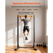 VEVOR Pull Up Bar, Φορητός Σταθμός Pullup Bar Χωρητικότητας 150 kg, Ελεύθερες Pullup Bars με Πλαίσιο H & Σωλήνα από Ανθεκτική Ατσάλι, Ρύθμιση Ύψους 8 Επιπέδων Gravity Fitness για Χέρια, Πίσω και Στήθος