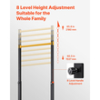 VEVOR Pull Up Bar, Φορητός Σταθμός Pullup Bar Χωρητικότητας 150 kg, Ελεύθερες Pullup Bars με Πλαίσιο H & Σωλήνα από Ανθεκτική Ατσάλι, Ρύθμιση Ύψους 8 Επιπέδων Gravity Fitness για Χέρια, Πίσω και Στήθος
