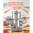 Ηλεκτρικός μύλος άλεσης σιτηρών VEVOR, Επαγγελματικοί μύλοι μπαχαρικών 800g, Μηχανή κονιοποίησης σκόνης από ανοξείδωτο χάλυβα υψηλής ταχύτητας 2100W, για ξηρούς κόκκους, μπαχαρικά, δημητριακά, καφέ, καλαμπόκι και πιπέρι, τύπου Swing