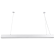 kelvo® ORION KLV-101-0363 Κρεμαστό Γραμμικό Φωτιστικό Οροφής LED 72W 7200lm 120° AC 220-240V IP20 Ρυθμιζόμενο Λευκό CCT με Χειριστήριο από 2700K έως 6000K Dimmable - Lumileds SMD Chip - Λευκό Ματ - Μ120 x Π5 x Υ7.5cm - 3 Χρόνια Εγγύηση
