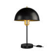GLOBOSTAR® GAZETA 203-0298 Μοντέρνο Επιτραπέζιο Φωτιστικό Πορτατίφ με Ντουί 1 x E27 AC 220-240V IP20 - Μαύρο & Χρυσό - Μ25 x Π25 x Υ39cm