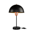 GLOBOSTAR® GAZETA 203-0300 Μοντέρνο Επιτραπέζιο Φωτιστικό Πορτατίφ με Ντουί 1 x E27 AC 220-240V IP20 - Μαύρο & Μπρονζέ - Μ25 x Π25 x Υ39cm