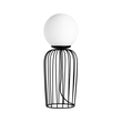 GLOBOSTAR® KAZAF 203-0295 Μοντέρνο Επιτραπέζιο Φωτιστικό Πορτατίφ με Ντουί 1 x E27 AC 220-240V IP20 - Μαύρο & Λευκό - Μ16 x Π16 x Υ40cm