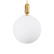 kelvo® ESTETICO KLV-101-0384 Κρεμαστό Φωτιστικό Οροφής για Λάμπα με Ντουί E27 AC 220-240V IP20 - Χρυσό Βούρτσας Πλατίνα & Λευκό - Μ40 x Π40 x Υ58cm