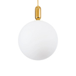 kelvo® ESTETICO KLV-101-0384 Κρεμαστό Φωτιστικό Οροφής για Λάμπα με Ντουί E27 AC 220-240V IP20 - Χρυσό Βούρτσας Πλατίνα & Λευκό - Μ40 x Π40 x Υ58cm