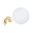 kelvo® ESTETICO KLV-101-0384 Κρεμαστό Φωτιστικό Οροφής για Λάμπα με Ντουί E27 AC 220-240V IP20 - Χρυσό Βούρτσας Πλατίνα & Λευκό - Μ40 x Π40 x Υ58cm