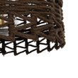 GLOBOSTAR® VERA 999-0069 Boho Κρεμαστό Φωτιστικό Οροφής με Ντουί 1 x E27 AC 220-240V IP20 - Καφέ - Μ50 x Π50 x Υ25cm