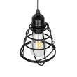 GLOBOSTAR® ALDO 999-0096 Vintage Κρεμαστό Φωτιστικό Οροφής με Ντουί 1 x E27 AC 220-240V IP20 - Μαύρο - Μ15 x Π15 x Υ24cm