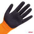 Amio - Γάντια Εργασίας με επικάλυψη αφρού λάτεξ χρώμα πορτοκαλί/μαύρο μέγεθος No.8 - 2 ζευγ. (04639/AM)