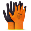 Amio - Γάντια Εργασίας με επικάλυψη αφρού λάτεξ χρώμα πορτοκαλί/μαύρο μέγεθος No.10 - 2 ζευγ. (04641/AM)