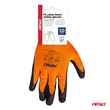 Amio - Γάντια Εργασίας με επικάλυψη αφρού λάτεξ χρώμα πορτοκαλί/μαύρο μέγεθος No.10 - 2 ζευγ. (04641/AM)