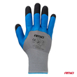 Amio - Γάντια Εργασίας με επικάλυψη αφρού λάτεξ χρώμα γκρι/γαλάζιο/μαύρο μέγεθος No.9 - 2 ζευγ. (04644/AM)