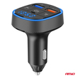 Amio - FM Transmitter Αναπτήρα τύπου FMT01 τάση λειτουργίας για Επιβατικά Αυτοκίνητα και Φορτηγά με 2xUSB Type-A για Επιβατικά Αυτοκίνητα και Φορτηγά - 1 τεμ. (04648/AM)