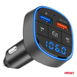Amio - FM Transmitter Αναπτήρα τύπου FMT01 τάση λειτουργίας για Επιβατικά Αυτοκίνητα και Φορτηγά με 2xUSB Type-A για Επιβατικά Αυτοκίνητα και Φορτηγά - 1 τεμ. (04648/AM)