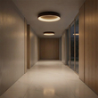 kelvo® SALEM KLV-101-0284 Φωτιστικό Οροφής LED 105W 10500lm 120° AC 220-240V IP20 Ρυθμιζόμενο Λευκό CCT με Χειριστήριο από 2700K έως 6000K Dimmable - Lumileds SMD Chip - Καφέ Ματ - Μ60 x Π60 x Υ8.5cm - 3 Χρόνια Εγγύηση