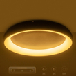 kelvo® SALEM KLV-101-0284 Φωτιστικό Οροφής LED 105W 10500lm 120° AC 220-240V IP20 Ρυθμιζόμενο Λευκό CCT με Χειριστήριο από 2700K έως 6000K Dimmable - Lumileds SMD Chip - Καφέ Ματ - Μ60 x Π60 x Υ8.5cm - 3 Χρόνια Εγγύηση