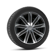 Lampa - Σετ Τάσια Αυτοκινήτου 15’’ Raze Silver/Black από υλικό ABS σε Ασημί με Μαύρο Χρώμα - 4 TEM (L3149.2)