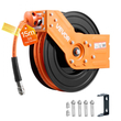 Ανασυρόμενο καρούλι λάστιχου αέρα VEVOR, υβριδικός λάστιχο αέρα 15m x 9,5mm μέγιστο 300PSI, καρούλι λάστιχων αεροσυμπιεστή με αυτόματη επανατύλιξη με είσοδο 1,52 m, περιστρεφόμενη 180° τοποθέτηση σε οροφή/τοίχο για συνεργεία γκαράζ