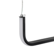 kelvo® LINARIA KLV-101-0258-V2 Κρεμαστό Φωτιστικό Οροφής LED 72W 7200lm 180° AC 220-240V IP20 Ρυθμιζόμενο Λευκό CCT με Χειριστήριο από 2700K έως 6000K Dimmable - Lumileds SMD Chip - Μαύρο Ματ - Μ220 x Π4 x Υ25cm - 3 Χρόνια Εγγύηση
