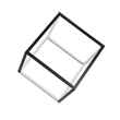 kelvo® KIBOO KLV-101-0261 Κρεμαστό Φωτιστικό Οροφής LED 36W 3600lm 360° AC 220-240V IP20 Ρυθμιζόμενο Λευκό CCT με Χειριστήριο από 2700K έως 6000K Dimmable - Lumileds SMD Chip - Μαύρο Ματ - Μ40 x Π40 x Υ40cm - 3 Χρόνια Εγγύηση