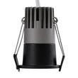 kelvo® DOT KLV-101-0299 Χωνευτό Φωτιστικό Downlight Σποτ LED 5W 625lm 38° AC 220-240V IP20 Θερμό Λευκό 2700K - Bridgelux COB Chip & TÜV SÜD Driver - Μαύρο Ματ - Μ4 x Π4 x Υ5.9cm / Q3.5cm - 5 Χρόνια Εγγύηση