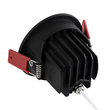 kelvo® LEO KLV-101-0314 Χωνευτό Κινούμενο Φωτιστικό Downlight Σποτ με Honeycomb Anti-Glare Reflector LED 10W 1300lm 38° AC 220-240V IP20 Φυσικό Λευκό 4500K - Bridgelux COB Chip & TÜV SÜD Driver - Μαύρο Ματ - Μ8.5 x Π8.5 x Υ6.6cm / Q7.5cm - 5 Χρόνια Εγγύηση