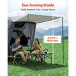 Σκηνή VEVOR SUV με τέντα σκίασης, σκηνή πίσω πόρτας SUV για όλες τις εποχές, αδιάβροχες σκηνές κάμπινγκ PU2000mm με πίσω πόρτα αυτοκινήτου, φορητή σκιά για πίσω πόρτα με τσάντα μεταφοράς για υπαίθρια πεζοπορία