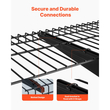 Ράφια τοίχου γκαράζ VEVOR 3 επιπέδων βαρέως τύπου, ατσάλινη μονάδα ραφιών τοίχου 275 x 914 mm, πλωτή μεταλλική βάση αποθήκευσης 275 x 914 mm ανά ράφι για γκαράζ με συνολική χωρητικότητα βάρους 204 kg, μαύρη