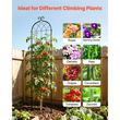 Πλέγμα Κήπου VEVOR, Πλέγμα Τριανταφυλλιάς 220 x 52,5 cm, Συσκευασία 4 Πλέγματα Τριανταφυλλιάς για Λουλούδια Κήπου με Φινίρισμα Ηλεκτροστατικής Βαφής & Βολικό Σχεδιασμό Κλειδώματος, Πλέγματα Στήριξης Φυτών για Λουλούδια, Λαχανικά, Τριαντάφυλλα