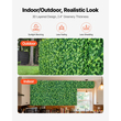Τεχνητό τοίχο φυτών VEVOR, 4 τεμάχια 61 x 243,8 cm τεχνητά πάνελ πυξαριού, προστασία από τον ήλιο, φόντο πρασίνου, φράχτης προστασίας από τον ήλιο, ψεύτικο γρασίδι για γάμο, εσωτερικό, εξωτερικό κήπο, αυλή