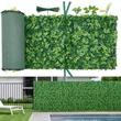 Τεχνητό τοίχο φυτών VEVOR, 4 τεμάχια 61 x 243,8 cm τεχνητά πάνελ πυξαριού, προστασία από τον ήλιο, φόντο πρασίνου, φράχτης προστασίας από τον ήλιο, ψεύτικο γρασίδι για γάμο, εσωτερικό, εξωτερικό κήπο, αυλή