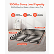 VEVOR Κουτί με ελατήρια, Σκελετός κρεβατιού Queen Size με πλενόμενο ύφασμα, Μεταλλικός σκελετός βαρέως τύπου για κρεβάτι Queen Size, Βάση στρώματος 102 mm, Μέγιστη χωρητικότητα βάρους 1587,57 kg, Εύκολη συναρμολόγηση, 2010 x 1510 x 102 mm
