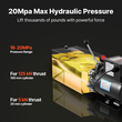 Υδραυλική μονάδα ισχύος VEVOR 14 L, αντλία ρυμούλκησης απλής ενέργειας από χάλυβα, μέγιστη πίεση εκτόνωσης 22 MPa και ρυθμός ροής 6,3 L/min, υδραυλική αντλία 220-240V με μεταλλική δεξαμενή για ανύψωση ρυμούλκας και αυτοκινήτου