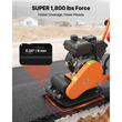 Συμπιεστής πλάκας VEVOR, κινητήρας βενζίνης 2 HP 79CC, δονούμενος κριός εδάφους 5250 VPM, δύναμη συμπύκνωσης 8 kN, πλάκα 41 x 31,5 cm, συμπιεστής με πεζοδρόμιο για διαμόρφωση τοπίου με οδοστρώματα, άσφαλτος, θεμέλια, έδαφος