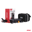 Amio - Φορητός Εκκινητής Μπαταρίας (Jump Starter) 4 σε 1 με ενσωματωμένο Κομπρεσέρ Αέρα, Powerbank και Φακό LED τάση λειτουργίας 12V με χωρητικότητα 12Ah και μέγιστο ρεύμα εκκίνησης 1600A για Επιβατικά Αυτοκίνητα - 1 τεμ. (04677/AM)