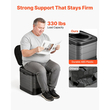 Φορητή τουαλέτα VEVOR, Χωρητικότητα 150 kg, Πτυσσόμενη τουαλέτα κάμπινγκ για ενήλικες, Γιογιό ταξιδιού εξωτερικού χώρου με τσάντα μεταφοράς, Σακούλες απορριμμάτων, Κατάλληλο για οικιακή χρήση, Ταξίδια με τροχόσπιτο, Κάμπινγκ, Πεζοπορία, Βαρκάδα, Αυτοκίνητο, Εκδρομές