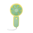 Επαναφορτιζόμενος ανεμιστήρας mini - HQ66-19 - 032186 - Yellow/Green