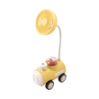 Επαναφορτιζόμενος ανεμιστήρας Αυτοκινητάκι με ξύστρα και φωτάκι νυκτός - MU339A - 033190 - Yellow