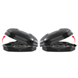 Menabo - Μπαγκαζιέρα Οροφής Satellite 600 Duo Black με Δαγκάνες Crab (Μαύρη / Γυαλιστερή 197,6x94x46,7cm) για Ασφαλή Μεταφορά Φορτίου - 1 τεμ. (16920/MB)