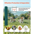 Προσωρινός φράχτης VEVOR με πασσάλους, περίφραξη από πλαστικό πλέγμα 0,9 x 15m, φράχτες ασφαλείας κήπου με δίχτυ με διπλούς πασσάλους και σχοινιά, προσωρινός φράχτης για σκύλους, κοτόπουλα, φυτά, εξωτερικούς χώρους