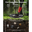 Ανιχνευτής μετάλλων VEVOR, 152,4 mm, Ελαφρύς ανιχνευτής μετάλλων με οθόνη LCD, Αδιάβροχο πηνίο αναζήτησης P68, Ρυθμιζόμενος ανιχνευτής χρυσού υψηλής ακρίβειας 580-860 mm, Εύκολος στη χρήση, για την ανίχνευση χρυσού θησαυρού