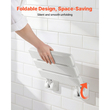 Πτυσσόμενο κάθισμα ντους VEVOR για τοποθέτηση στον τοίχο, πτυσσόμενος πάγκος ντους 317 mm, πτυσσόμενο κάθισμα διαδρόμου μπάνιου PP με πλαίσιο από κράμα αλουμινίου για ενήλικες και ηλικιωμένους, φόρτωση 100 kg