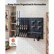 Βάση όπλων VEVOR, Επιτοίχια τοποθέτηση, Βαρέως τύπου ατσάλινη βάση αποθήκευσης πιστολιού καραμπίνας, χωράει με ασφάλεια έως και 6 τουφέκια και 6 πιστόλια, Αρθρωτή βάση οργάνωσης αξεσουάρ εξοπλισμού όπλων και τοίχου