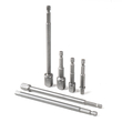 Amio – Προσαρμογείς HEX 1/4" σε Καρυδάκια 1/4" 3/8" 1/2" Heavy Duty για Σταθερή Τοποθέτηση & Καθημερινή Χρήση – Σετ 6 Τεμ. (04781/AM)