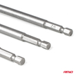 Amio – Προσαρμογείς HEX 1/4" σε Καρυδάκια 1/4" 3/8" 1/2" Heavy Duty για Σταθερή Τοποθέτηση & Καθημερινή Χρήση – Σετ 6 Τεμ. (04781/AM)
