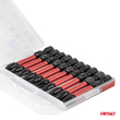 Amio – Μύτες Στρέψης Torsion PH2 HEX 1/4" 50mm Heavy Duty για Σταθερή Τοποθέτηση Εργαλείου & Καθημερινή Χρήση – Σετ 10 Τεμ. (04784/AM)
