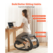 Εργονομική καρέκλα γονατίσματος VEVOR, ξύλινη καρέκλα γονατίσματος με ρυθμιζόμενα μαξιλάρια αφρού και μασίφ ξύλινο πλαίσιο, ρυθμιζόμενο ύψος, ανακούφιση από πόνο στον αυχένα ή την πλάτη για το σπίτι, το γραφείο ή τον διαλογισμό, μαύρη