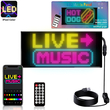 GLOBOSTAR® MATRIX GLB-106-0006 Κυλιόμενη Ψηφιακή Επιγραφή / Κορνίζα 27x12cm P4 48x24 Pixel LED 10W AC 220-240V Αδιάβροχο IP65 Πολύχρωμο RGB - Bluetooth Control μέσω iPIXEL APP - Μ27 x Π0.4 x Υ12cm - 2 Χρόνια Εγγύηση